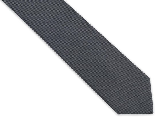 Szary Krawat Męski, Strukturalny Materiał D317 Modini