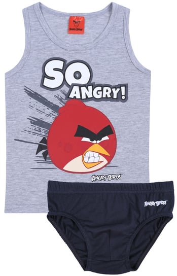 Szary zestaw bielizny koszulka + majtki SO ANGRY! Angry Birds 6-7 lat 122 cm Inna marka