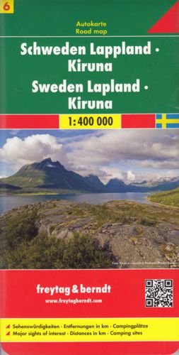 Szchweden. Część 6. Lapland-Kiruna. Mapa 1:400 000 Freytag & Berndt