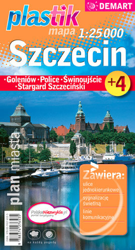 Szczecin. Plan miasta 1:25 000 Wydawnictwo Demart