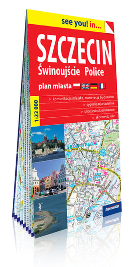 Szczecin, Świnoujście, Police. Plan miasta 1:22 000 Opracowanie zbiorowe