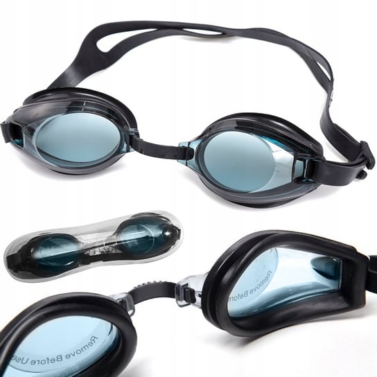 Szczelne Okulary Gogle Pływackie Na Basen Do Pływania Filtr Anti-Fog + Etui Go-Oc1 LOGIT