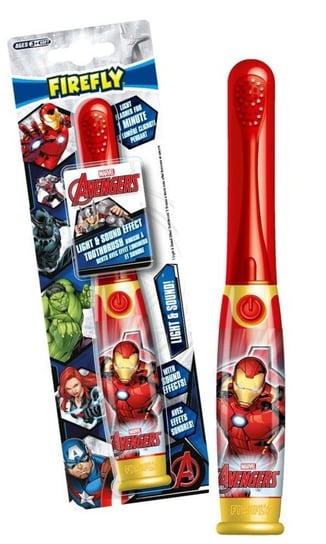 Szczoteczka do zębów dla dzieci 3+ Avengers "Iron Man" Light and Sound Toothbrush czerwona Inna marka