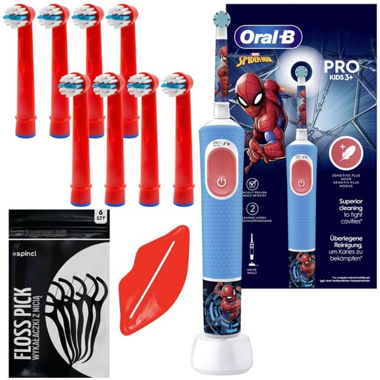 Szczoteczka Do Zębów Oral-B Vitality Pro 103 Kids Spiderman + Dodatki Oral-B