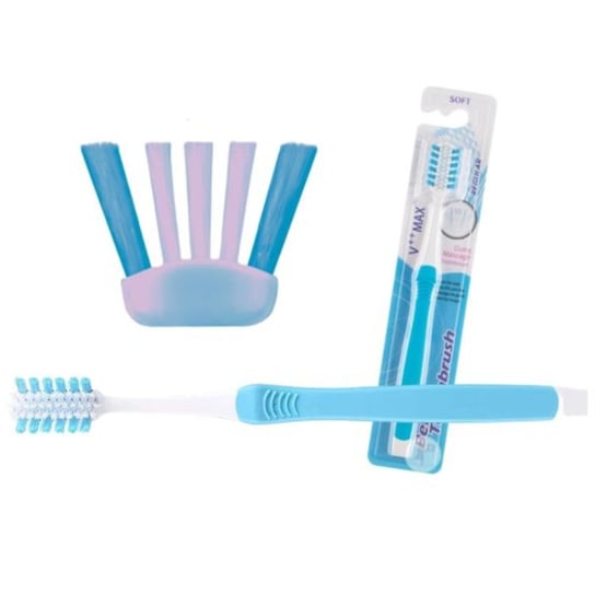 Szczoteczka do zębów soft V++max Better Toothbrush niebieska Inna marka