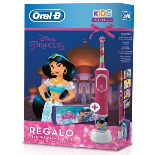Szczoteczka elektryczna dla dzieci ORAL-B D100 Kids Princess - Księżniczka + piórnik D100.413.2K Oral-B