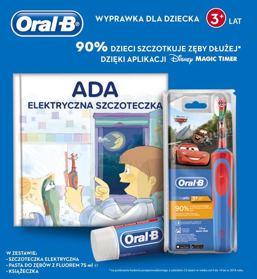 Szczoteczka elektryczna ORAL-B Cars D12 + pasta Oral-B