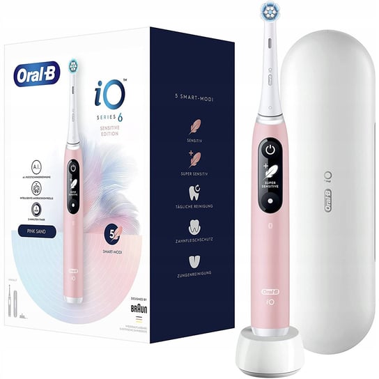 Szczoteczka elektryczna Oral-B iO Series 6 Sensitive Edition różowa Oral-B