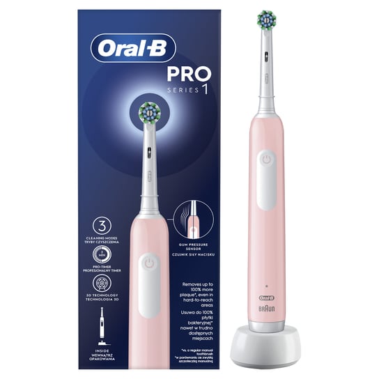 Szczoteczka elektryczna ORAL-B PRO1 CrossAction Pink Oral-B