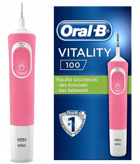 SZCZOTECZKA ELEKTRYCZNA ORAL-B VITALITY 100 RĄCZKA różowa Oral-B