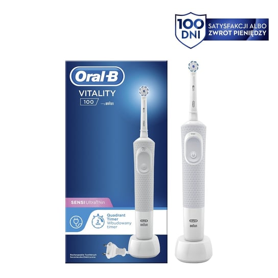 Szczoteczka elektryczna ORAL-B Vitality D100 CrossAction White Sensitive Oral-B