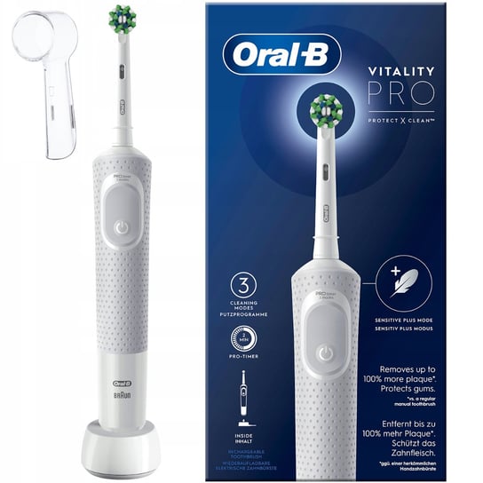 Szczoteczka elektryczna Oral-B Vitality Pro D103 Box White + osłonka Oral-B