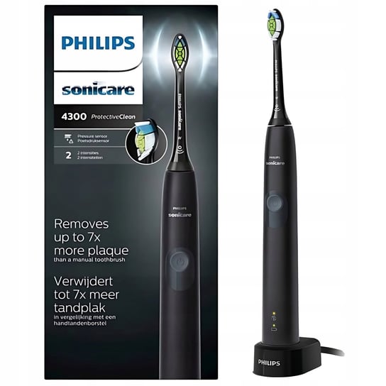 SZCZOTECZKA ELEKTRYCZNA SONICZNA DO ZĘBÓW PHILIPS SONICARE CZARNA Philips Sonicare