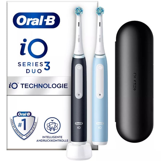 Szczoteczka Oral-B Io Series 3N Dwupak Matt Black + Ice Blue Oral-B