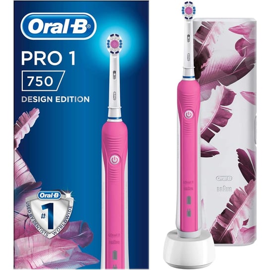 Szczoteczka Oral-B Pro 1 Różowa + Etui Design Edition Oral-B