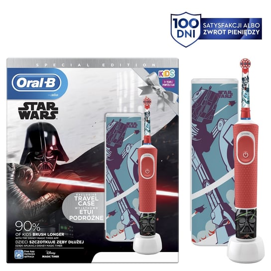 Szczoteczka rotacyjna dla dzieci ORAL B D100 Kids Star Wars +etui podróżne Oral-B