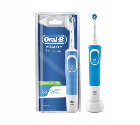 Szczoteczka rotacyjna ORAL B Vitality D100 CrossAction Blue Sensitive Oral-B