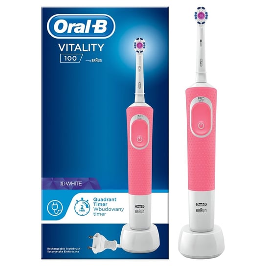 Szczoteczka rotacyjna ORAL B Vitality D100 CrossAction Pink Oral-B