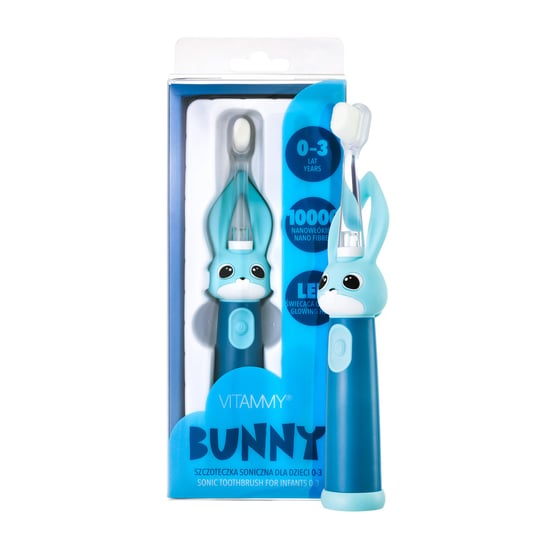 Szczoteczka soniczna do zębów dla dzieci 0 - 3 lat VITAMMY Bunny Blue Vitammy
