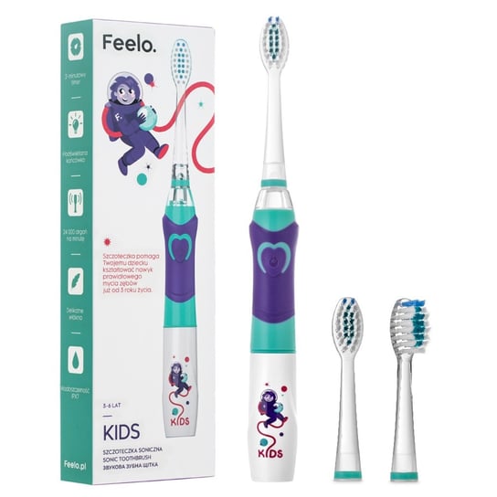 Szczoteczka soniczna do zębów dla dzieci 3-6 lat  Feelo Kids Feelo