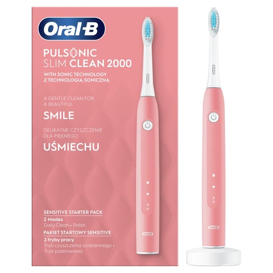 Szczoteczka soniczna ORAL-B Pulsonic Slim Clean 2000 różowa Oral-B