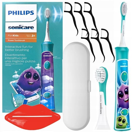 Szczoteczka Soniczna Philips for Kids Hx6322/04 + Etui Podróżne Philips