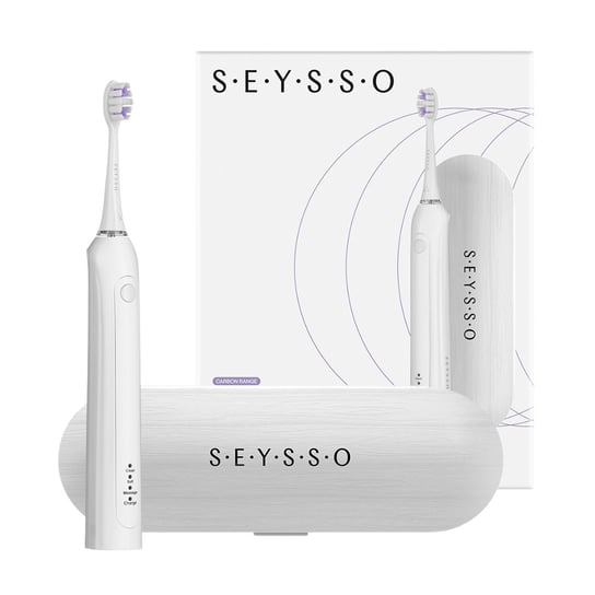 Szczoteczka soniczna SEYSSO Carbon Basic White z etui Seysso