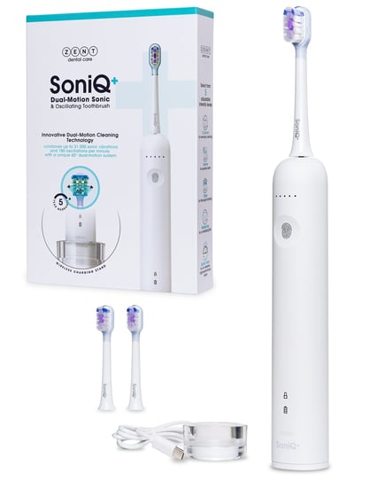 Szczoteczka soniczna SoniQ+ 60° Dual Motion innnowacyjna do zębów ZENT PRO Inna marka