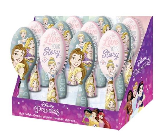 Szczotka do włosów 2 wzory Księżniczki Princess WD21641 p12 cena za 1 szt Kids Euroswan Inny producent