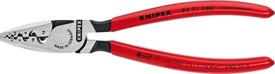 Szczypce do zagniatania tulejek kablowych polerowane 180mm qmm KNIPEX Knipex