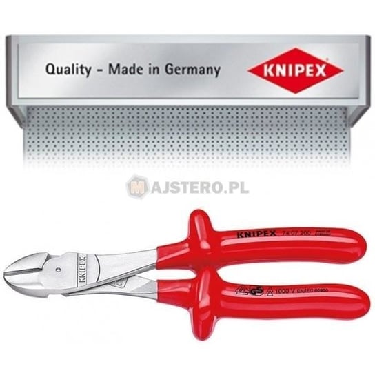 Szczypce tnące boczne o zwiększonym przełożeniu KNIPEX 74 07 200 Knipex