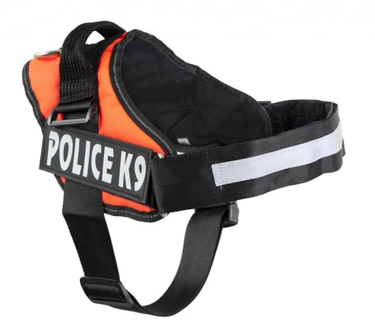Szelki dla psa Police K9, rozmiar S, 50-60 cm, pomarańczowe KIK