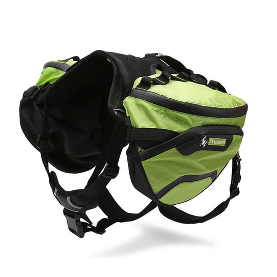 Szelki - plecak dla psa Travel zielony L Truelove