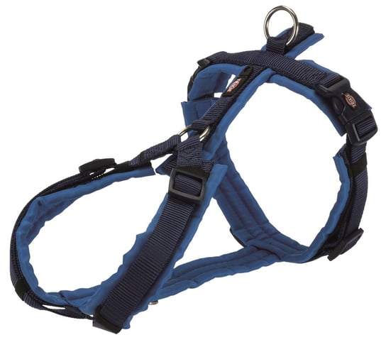 Szelki trekkingowe Premium, L: 70–85 cm/25 mm, indygo/królewski niebieski Trixie