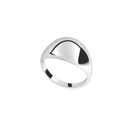 Szeroki gruby pierścionek, srebro 925, XENIA x GIORRE : ROZMIAR PIERŚCIONKA - 11 |UK:L | Φ16,00 MM, Srebro - kolor pokrycia - Pokrycie platyną GIORRE