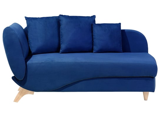 Szezlong lewostronny BELIANI Meri, niebieski, 63x123 cm Beliani