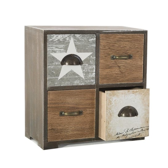 Szkatułka drewniana EURO, Texa Box 01, brązowo-szara, 24x25x13 cm Mówisz i Masz