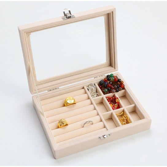 Szkatułka na biżuterię kuferek organizer pudełko eCarla