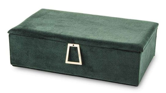 Szkatułka Na Biżuterię kuferek zielony aksamit Art-Pol