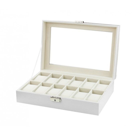 Szkatułka pudełko na 12 zegarków biała PD98 Inna marka