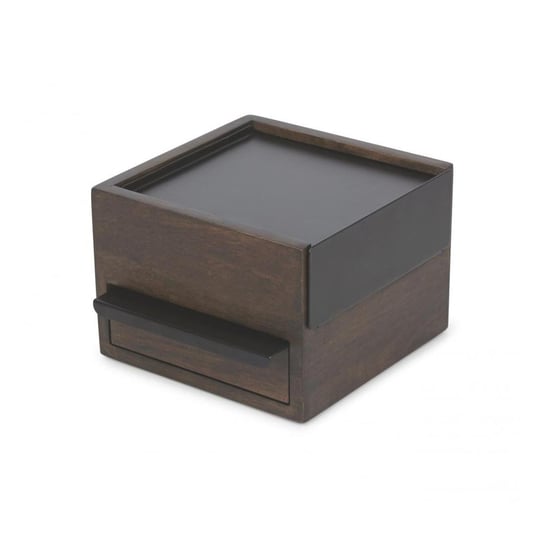 Szkatułka UMBRA Mini Stowit, brązowo-czarna, 16,7x15,2x10,9 cm Umbra