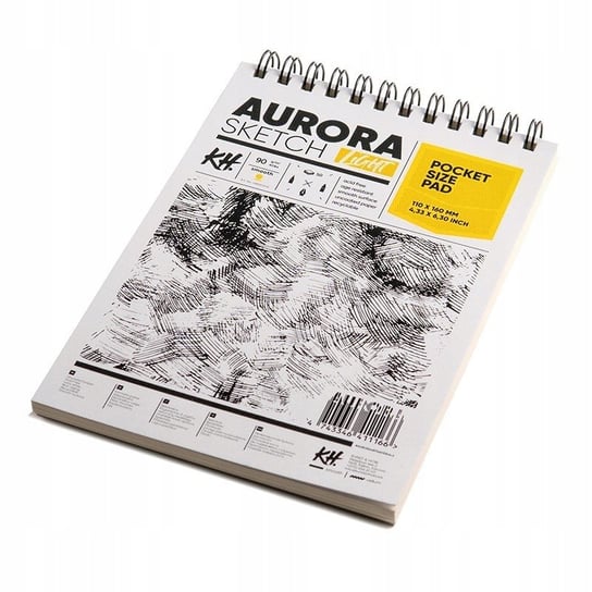 Szkicownik AURORA Light 90g/m2 11x16cm Aurora