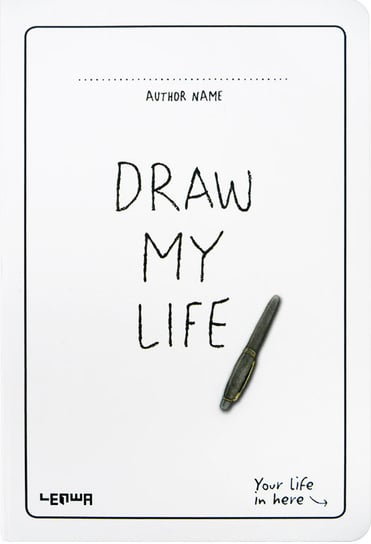 Szkicownik, dziennik, bullet journal Draw My Life, A5 96 kartek incood