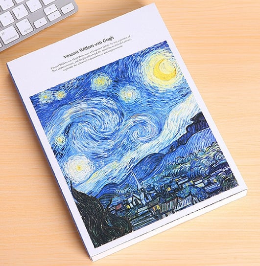 Szkicownik Van Gogh B5 128 Kartek Gwieździsta Noc myHomelife