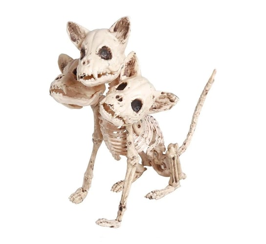 Szkielet psa trzygłowego ozdoba na halloween ABC