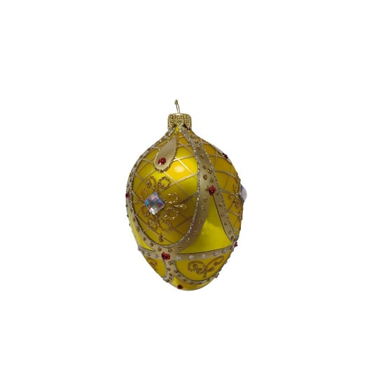 Szklana bombka dekoracyjna jajko Cytryn jak w opisie Wisan