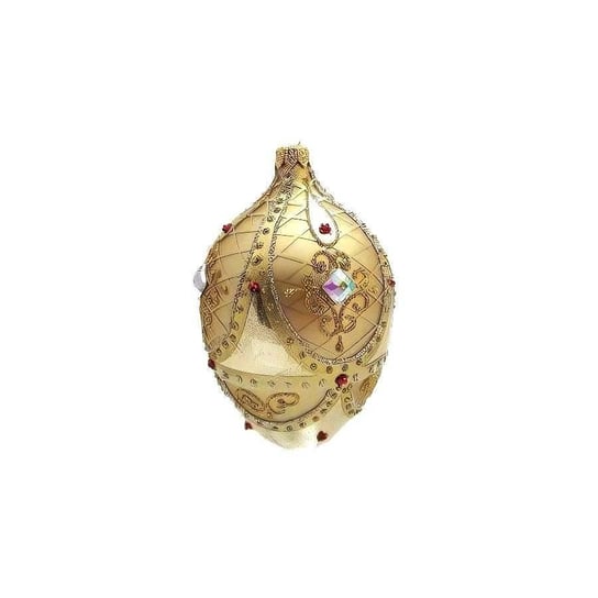 Szklana bombka dekoracyjna jajko TOPAZ jak w opisie Wisan