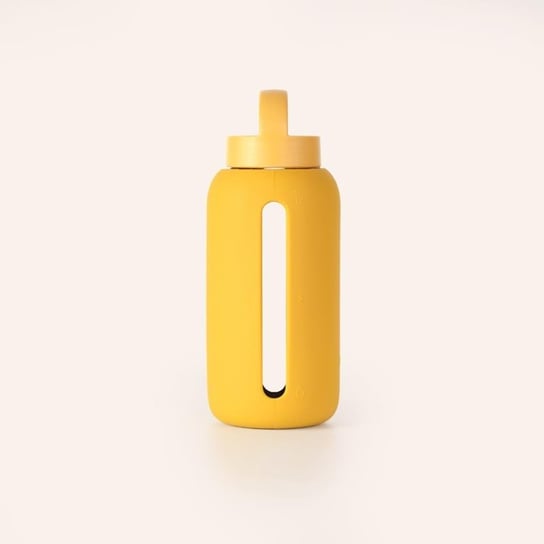 Szklana butelka do monitorowania dziennego nawodnienia Bink, 800ml, Mustard Bink