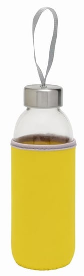 Szklana butelka TAKE WELL, transparentny, żółty UPOMINKARNIA