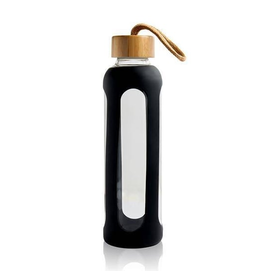 Szklana butelka z bambusową zakrętką, 600 ml / Luxus UPOMINKARNIA